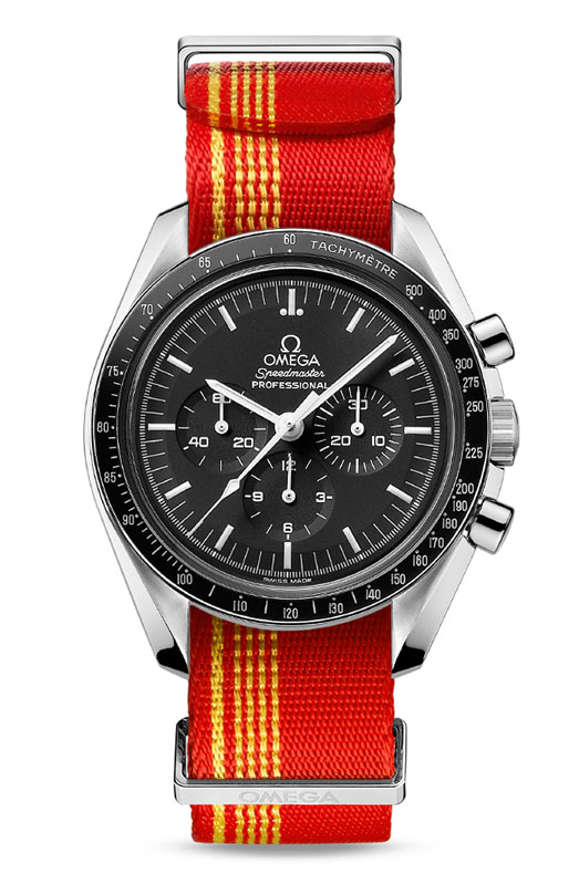 新色のNATOストラップは、国旗にインスパイアされた18色。ストラップ幅は19-20mm、21-22mmの2種。各1万8000円。