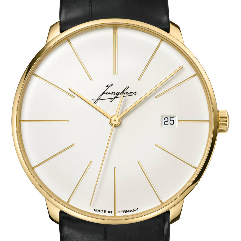 繊細な球面デザインとディテールが美しい！ユンハンス限定ゴールド製