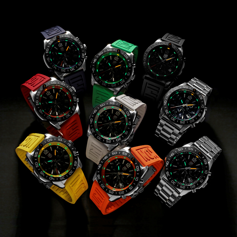 LUMINOX series 3180 クロノグラフ デイト ダイバーズ風 夏映えする色 