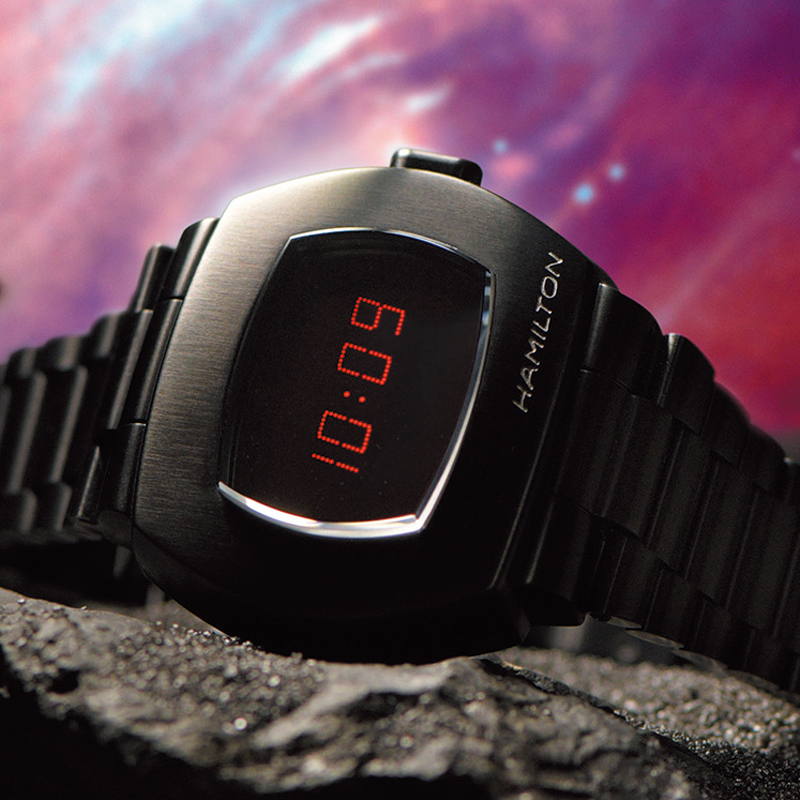 ハミルトンhamiltonパルサーpsr ブラック定価155000円　腕時計 ハミルトンPSR【HAMILTON】ブラックPVD ハミルトンパルサー復刻