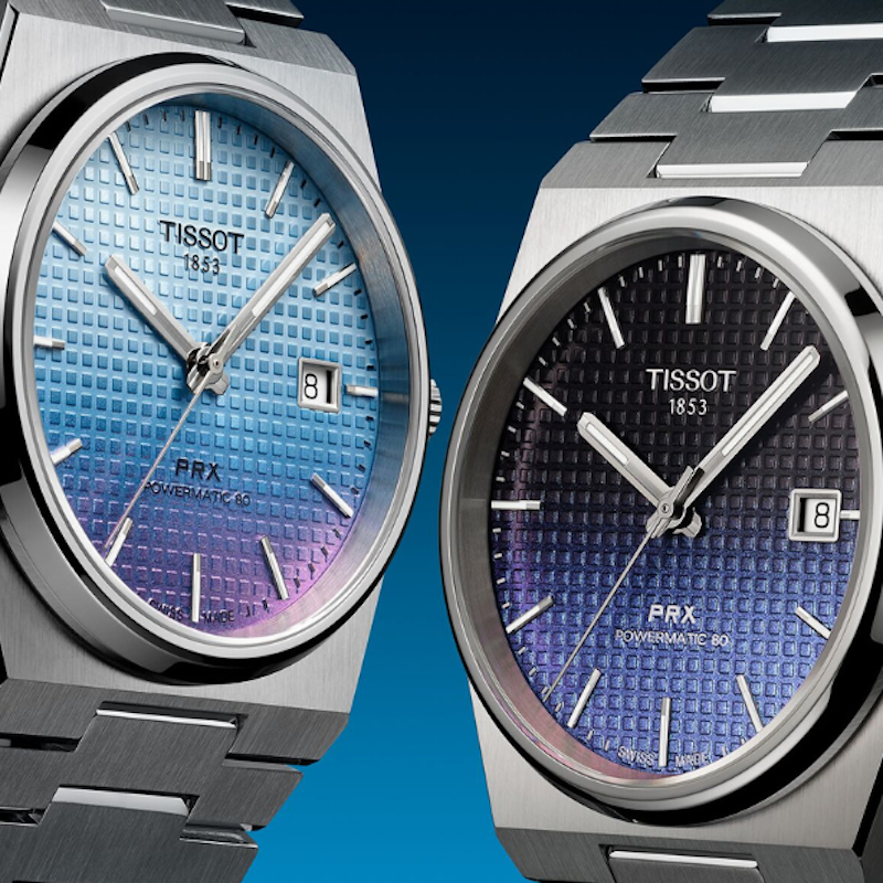 TISSOT ティソ PRX クォーツ 40mm ブルー 腕時計　ラバーは社外品 楽天市場】【ポイント10倍☆】 ティソ 公式 メンズ 腕時計 TISSOT PRX