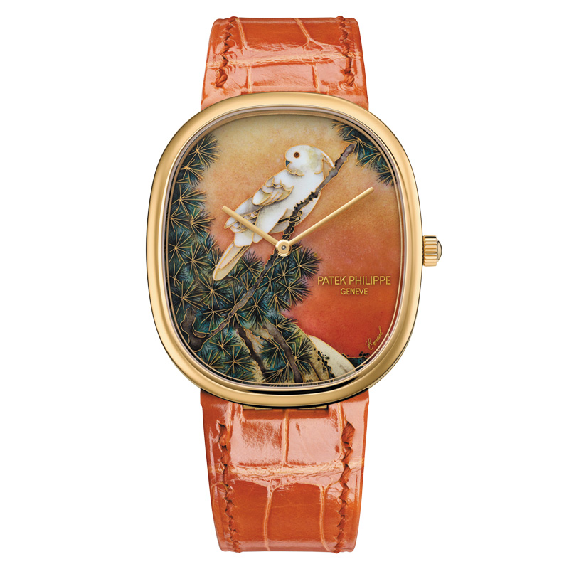 PATEK PHILIPPE ゴールデン・エリプス 黄色い冠羽のキバタン