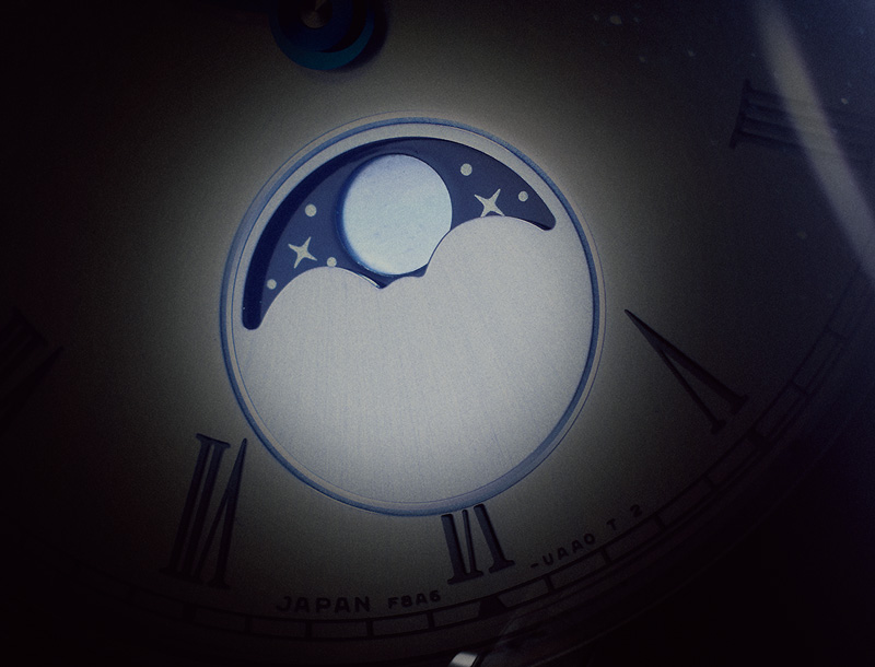 リアル白蝶貝のムーンフェイズ表示