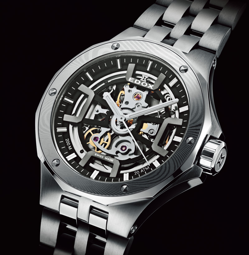 エドックス デルフィン オリジナル メカノ オートマティック ダマスカス リミテッド エディション