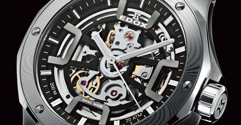 エドックス デルフィン オリジナル メカノ オートマティック ダマスカス リミテッド エディション