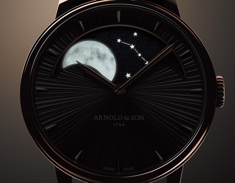 アーノルド＆サン　パーペチュアルムーン 41.5 レッドゴールド クリフ・グレーエディション