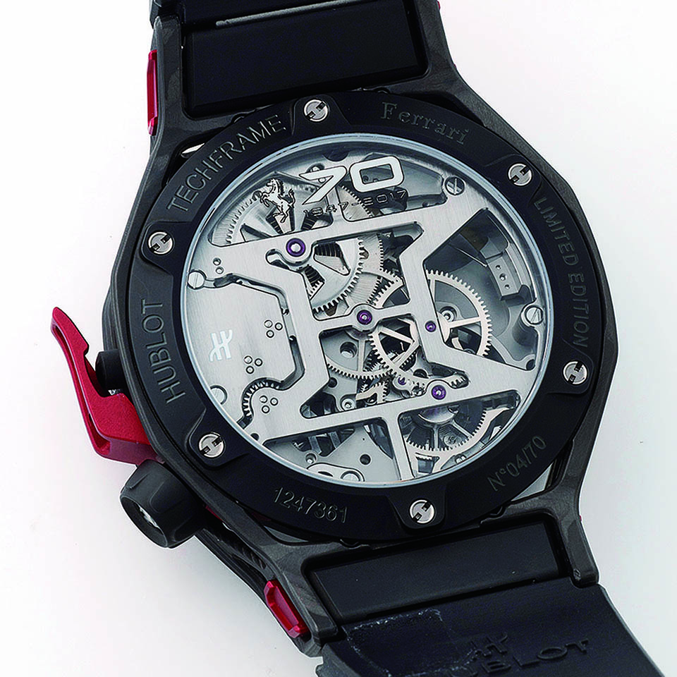 テクフレーム フェラーリ トゥールビヨン クロノグラフ カーボン サムネイル画像2