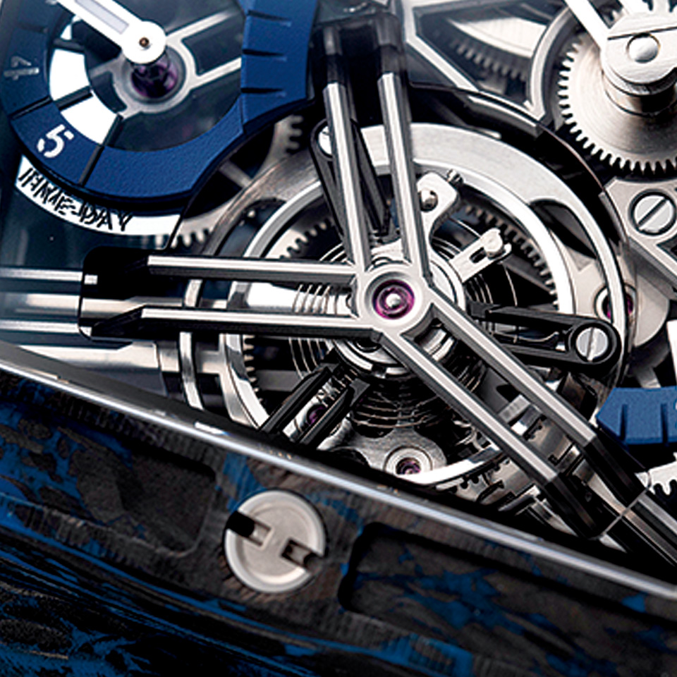 スピリット オブ ビッグ・バン トゥールビヨン カーボンブルー サムネイル画像4